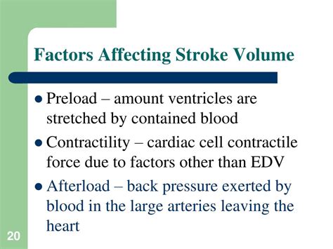 which factor does not increase stroke volume.